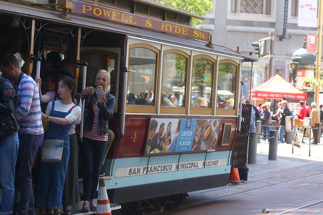 San Francisco trolley side by little luxury list