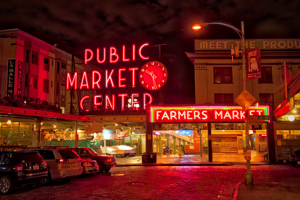 Pike Place Market at Night