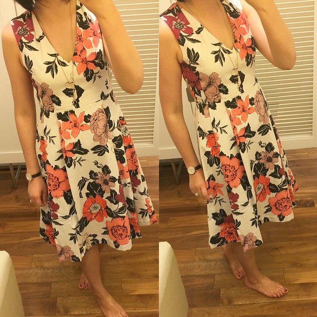  Ann Taylor Sundrenched Floral Flare Dress