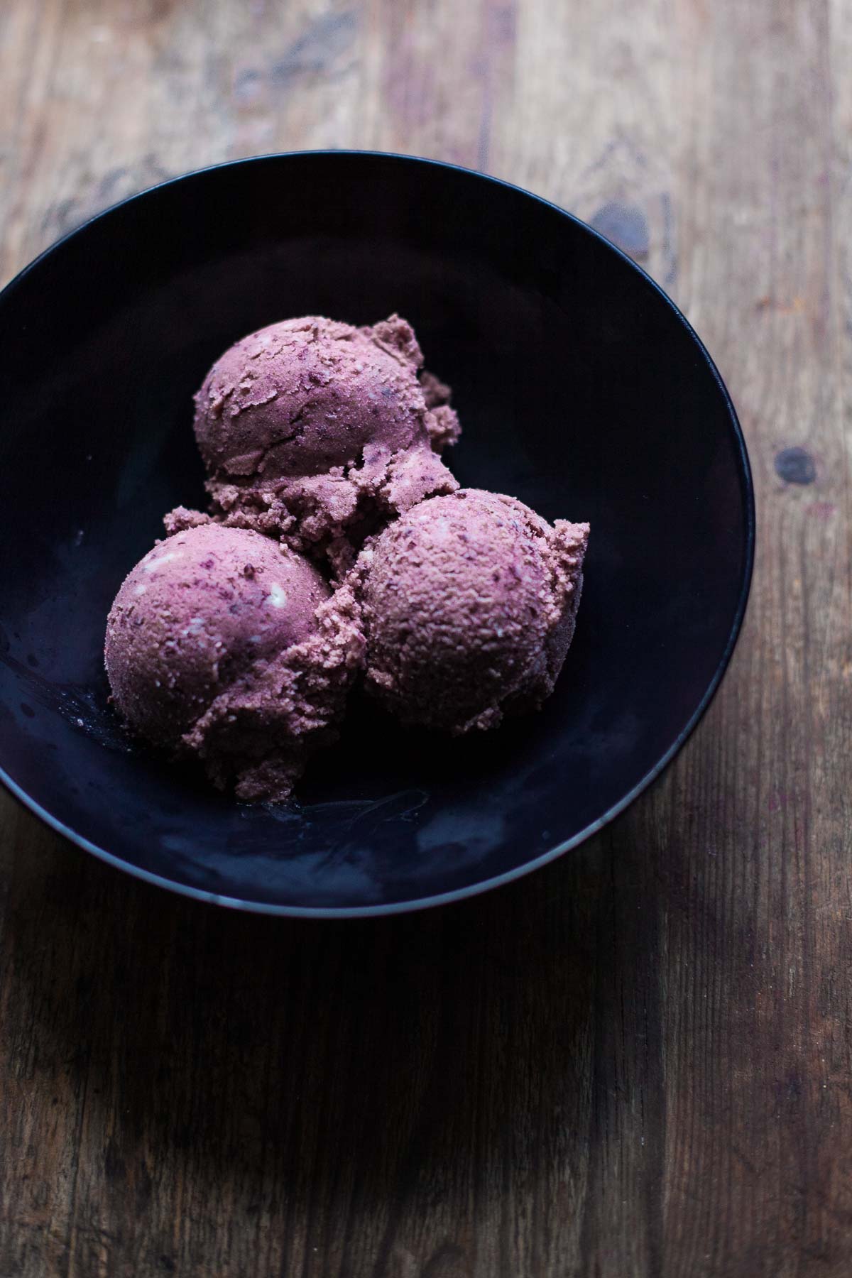 Double Chocolate Chip Cherry Ice Cream {No Churn, Paleo, Vegan} 