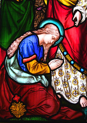 Mary Magdalene at the feet of Christ - Ward & Hughes