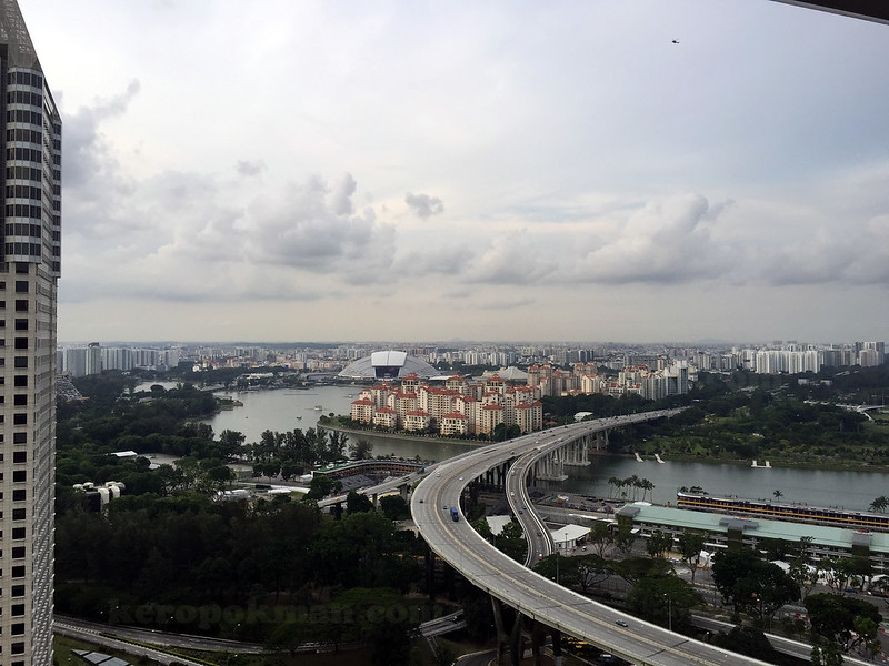 View of the National Stadium from The Ritz-Carlton Millenia Singapore