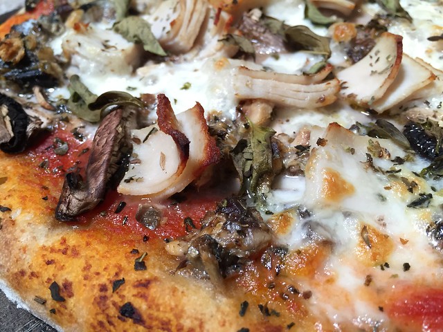 Sardine/Turkey/Portabella Pizza