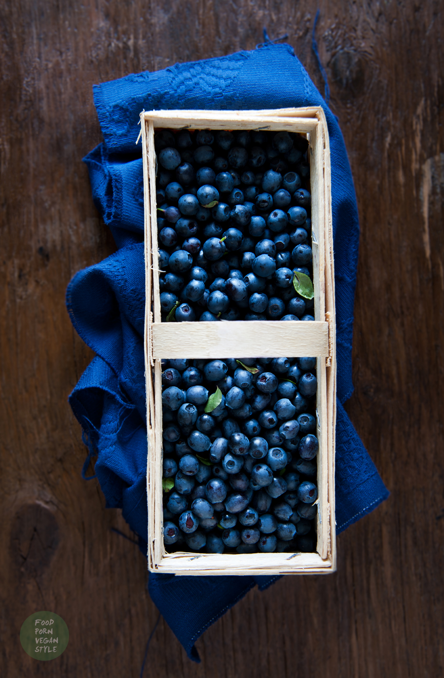 Wild blueberries and mango jam