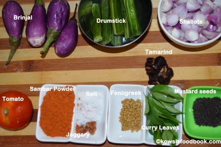 ingredients for brinjal karakuzhambu