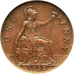 1933 George V Penny reverse